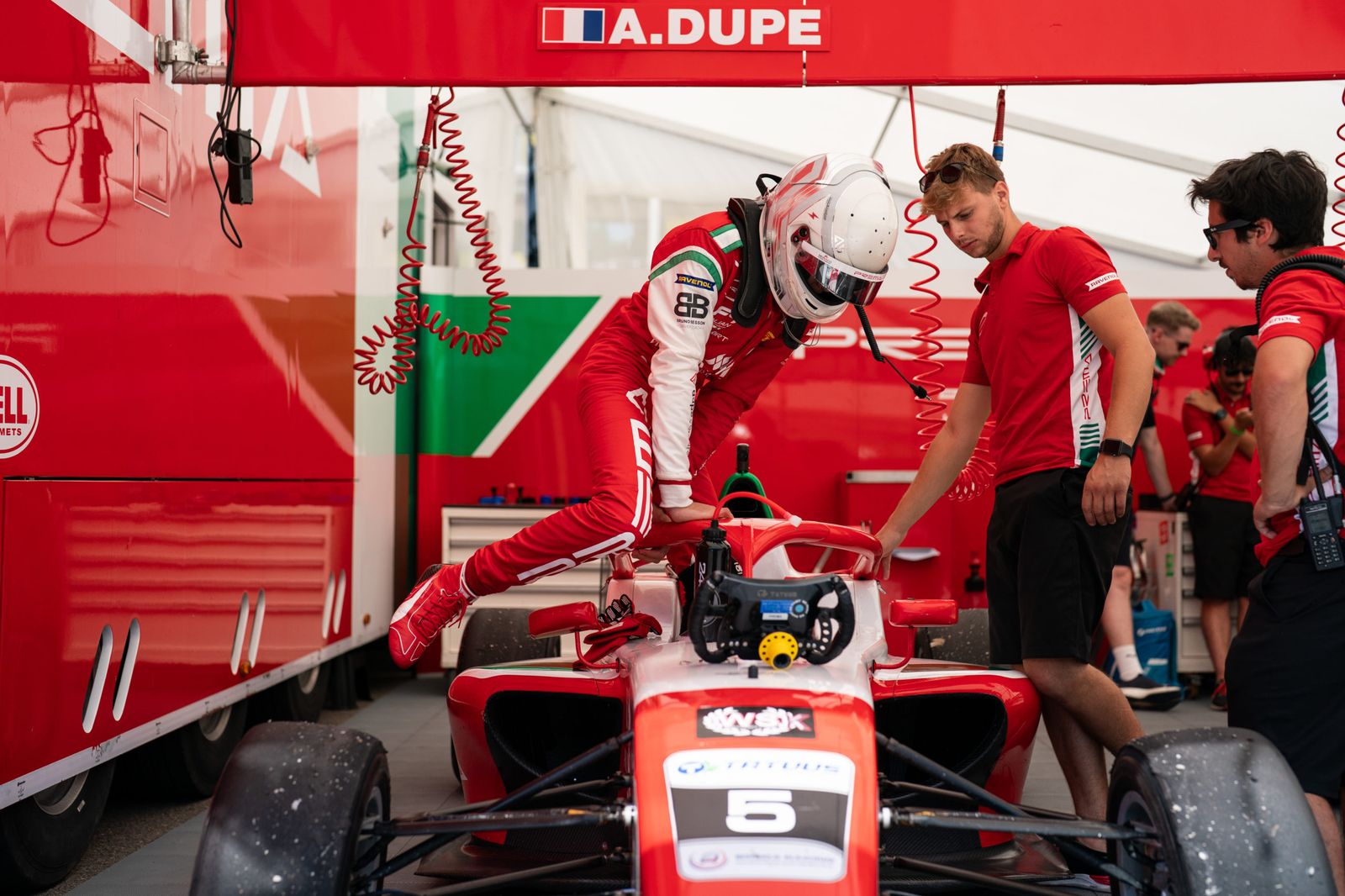 Andrea Dupé au volant de sa F4 Prema Racing, Mugello 2025