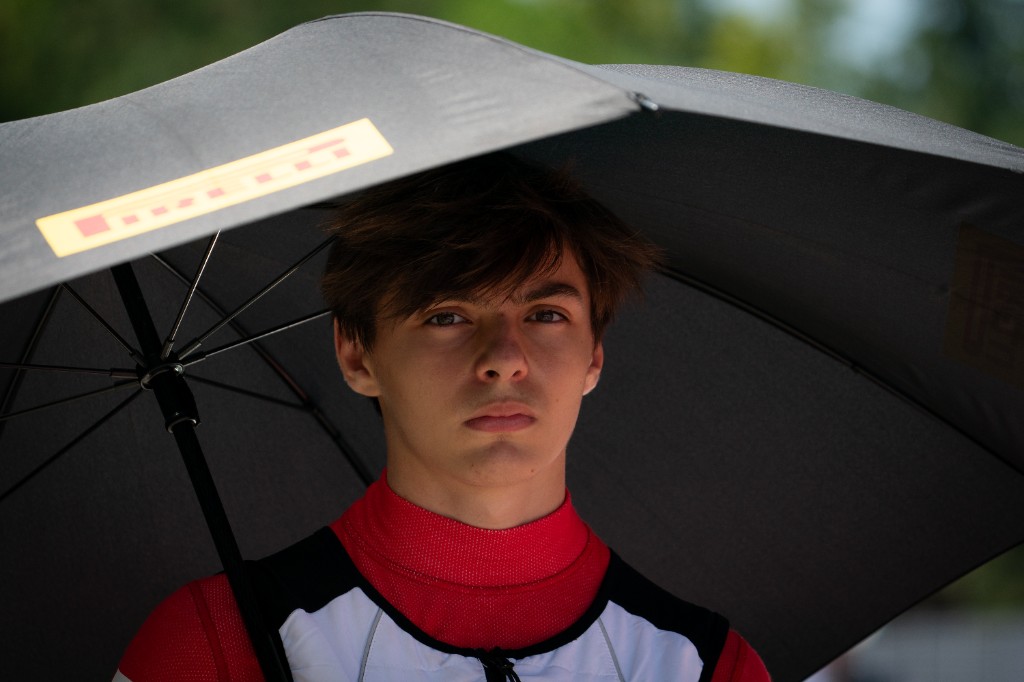 Andrea Dupé at the Red Bull Ring — panoramic view of the circuit
