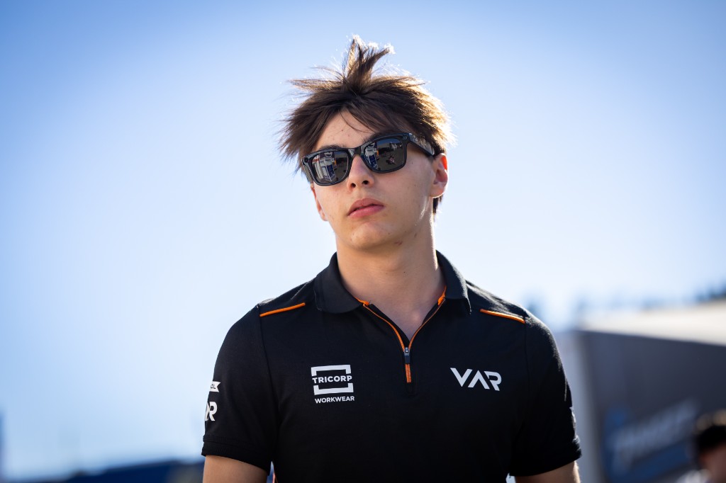 Andrea Dupé portrait with sunglasses — VAR team polo
