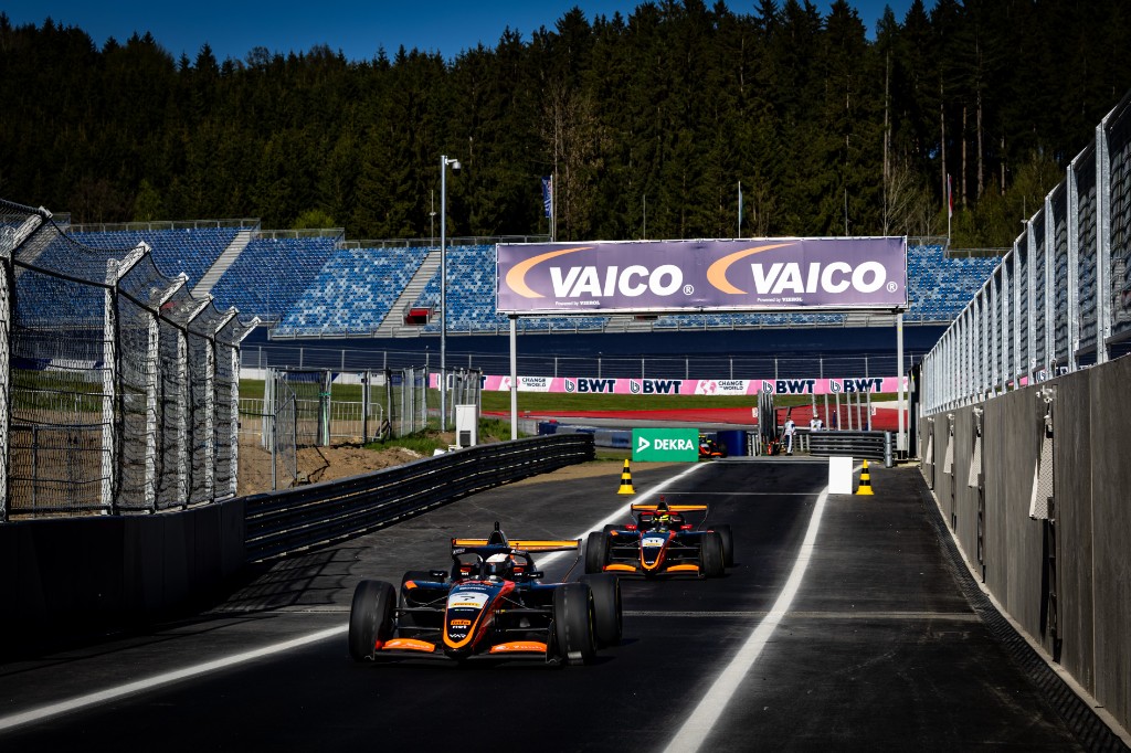 Two Van Amersfoort Racing cars on track — VAICO Spielberg